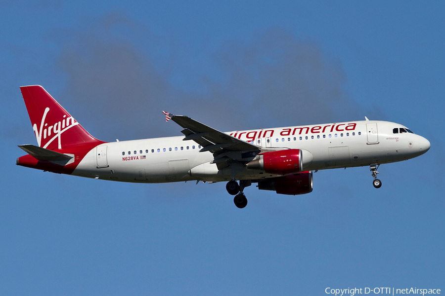 Virgin America Airbus A320-214 (N628VA) | Photo 363678