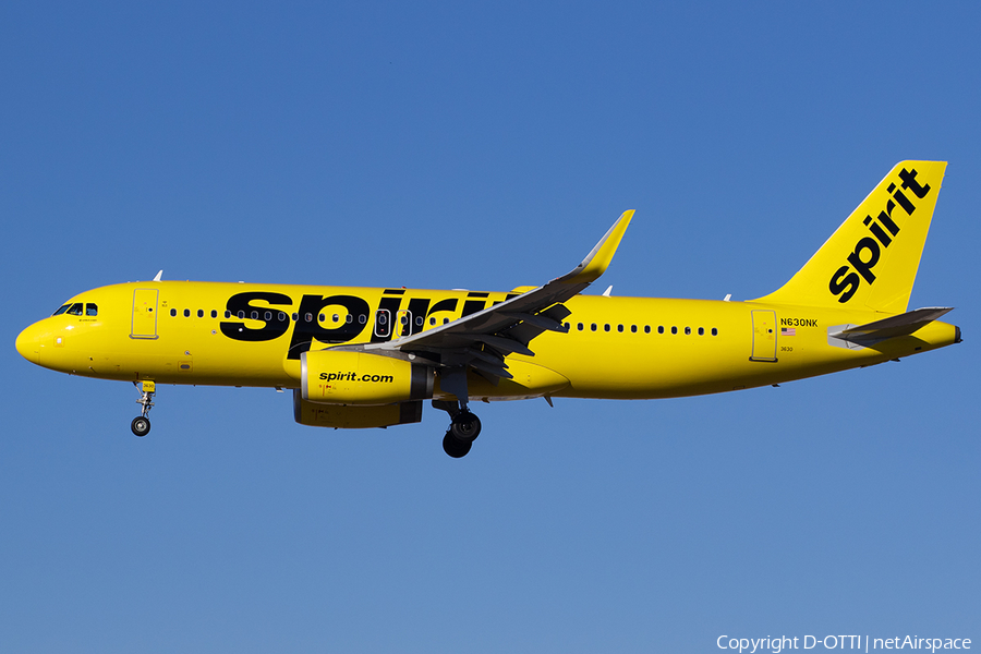 Spirit Airlines Airbus A320-232 (N630NK) | Photo 553795