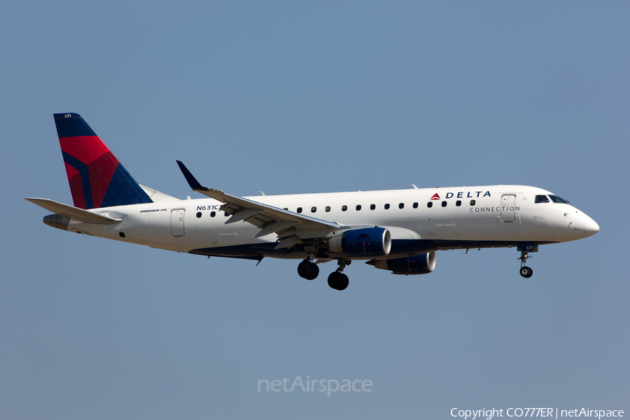 Delta Connection (Compass Airlines) Embraer ERJ-175LR (ERJ-170-200LR) (N631CZ) | Photo 93939