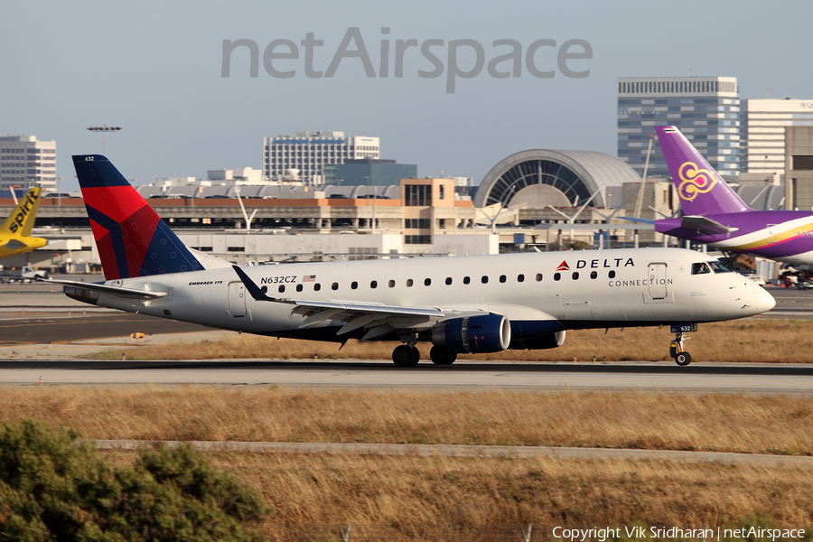 Delta Connection (Compass Airlines) Embraer ERJ-175LR (ERJ-170-200LR) (N632CZ) | Photo 76183