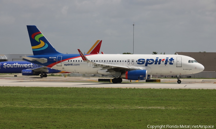 Spirit Airlines Airbus A320-232 (N632NK) | Photo 351196