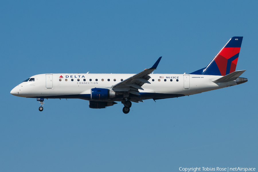 Delta Connection (Compass Airlines) Embraer ERJ-175LR (ERJ-170-200LR) (N633CZ) | Photo 300174