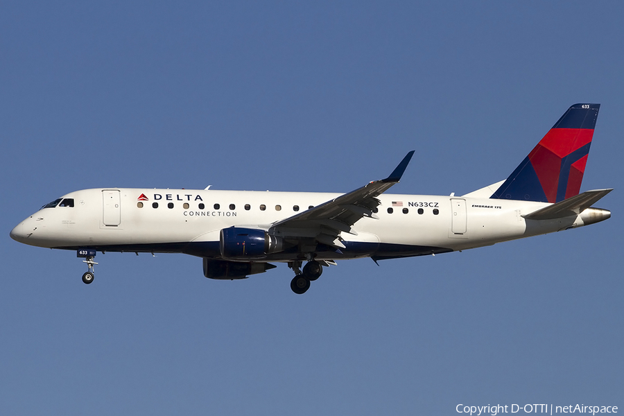 Delta Connection (Compass Airlines) Embraer ERJ-175LR (ERJ-170-200LR) (N633CZ) | Photo 457835