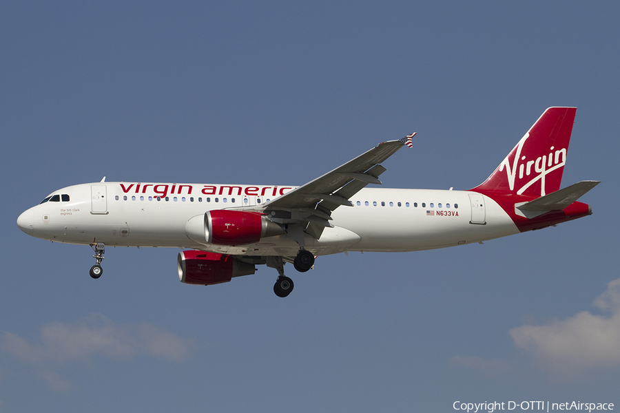 Virgin America Airbus A320-214 (N633VA) | Photo 337996
