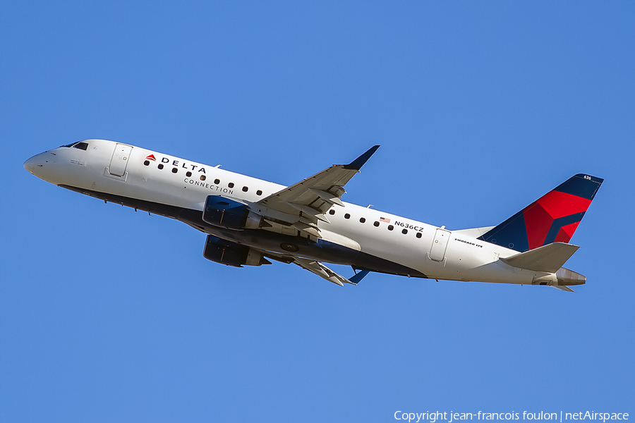 Delta Connection (Compass Airlines) Embraer ERJ-175LR (ERJ-170-200LR) (N636CZ) | Photo 153477