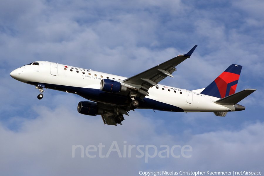 Delta Connection (Compass Airlines) Embraer ERJ-175LR (ERJ-170-200LR) (N636CZ) | Photo 127065