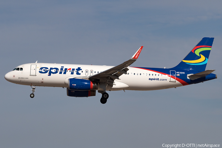 Spirit Airlines Airbus A320-232 (N636NK) | Photo 137674