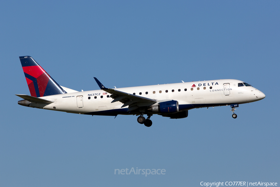 Delta Connection (Compass Airlines) Embraer ERJ-175LR (ERJ-170-200LR) (N637CZ) | Photo 123899