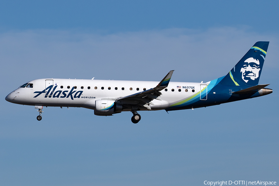 Alaska Airlines (Horizon) Embraer ERJ-175LR (ERJ-170-200LR) (N637QX) | Photo 523954