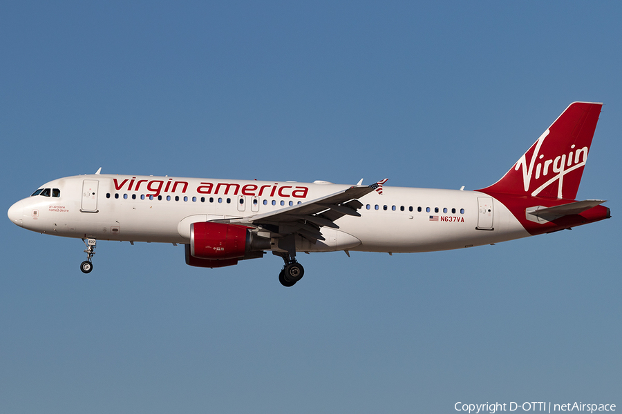 Virgin America Airbus A320-214 (N637VA) | Photo 137020