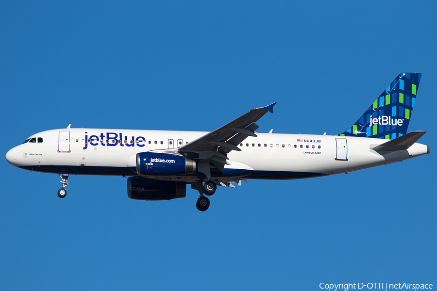JetBlue Airways Airbus A320-232 (N643JB) | Photo 220043