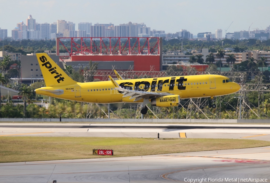 Spirit Airlines Airbus A320-232 (N643NK) | Photo 358079