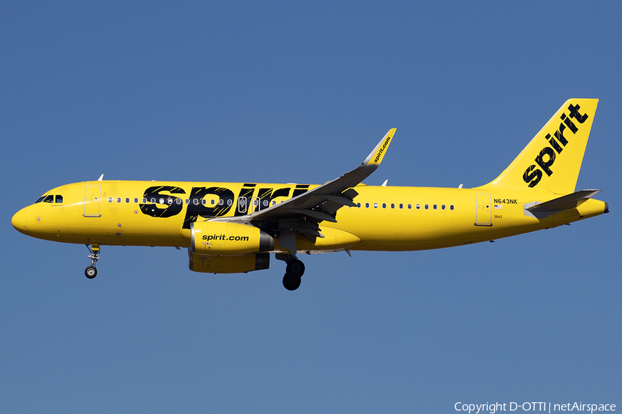 Spirit Airlines Airbus A320-232 (N643NK) | Photo 543132