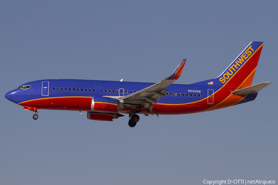 Southwest Airlines Boeing 737-3H4 (N643SW) | Photo 464759