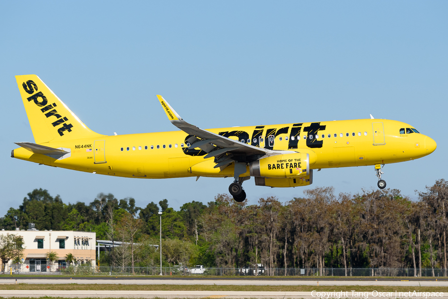 Spirit Airlines Airbus A320-232 (N644NK) | Photo 519036