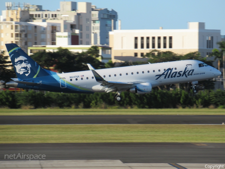 Alaska Airlines (Horizon) Embraer ERJ-175LR (ERJ-170-200LR) (N647QX) | Photo 285263