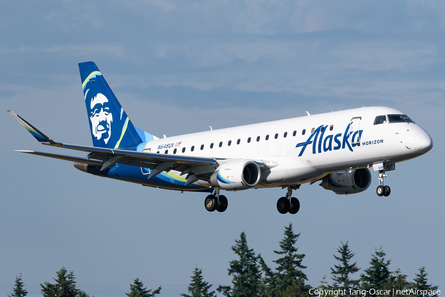 Alaska Airlines (Horizon) Embraer ERJ-175LR (ERJ-170-200LR) (N648QX) | Photo 470062