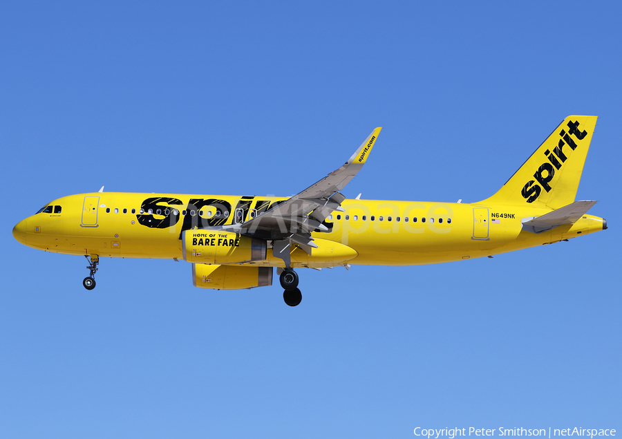 Spirit Airlines Airbus A320-232 (N649NK) | Photo 232668