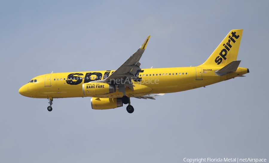 Spirit Airlines Airbus A320-232 (N649NK) | Photo 616921