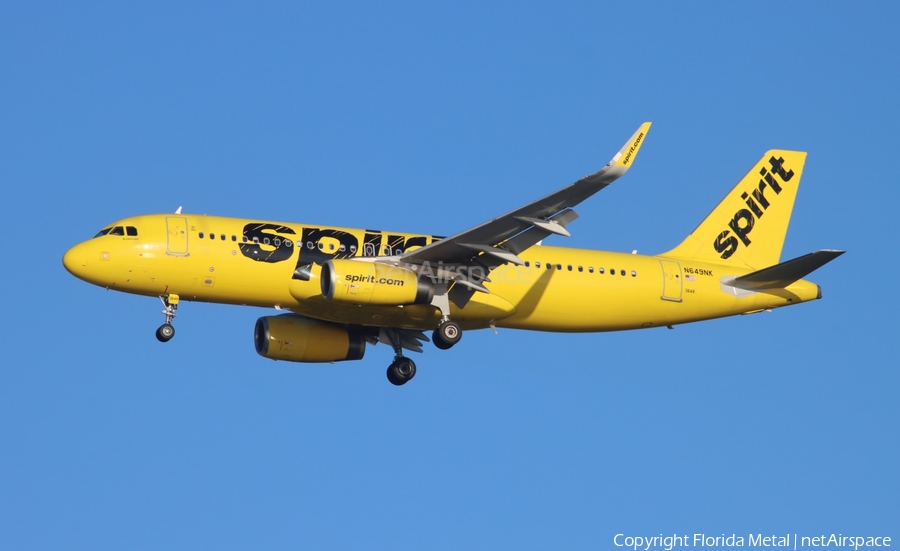 Spirit Airlines Airbus A320-232 (N649NK) | Photo 621457