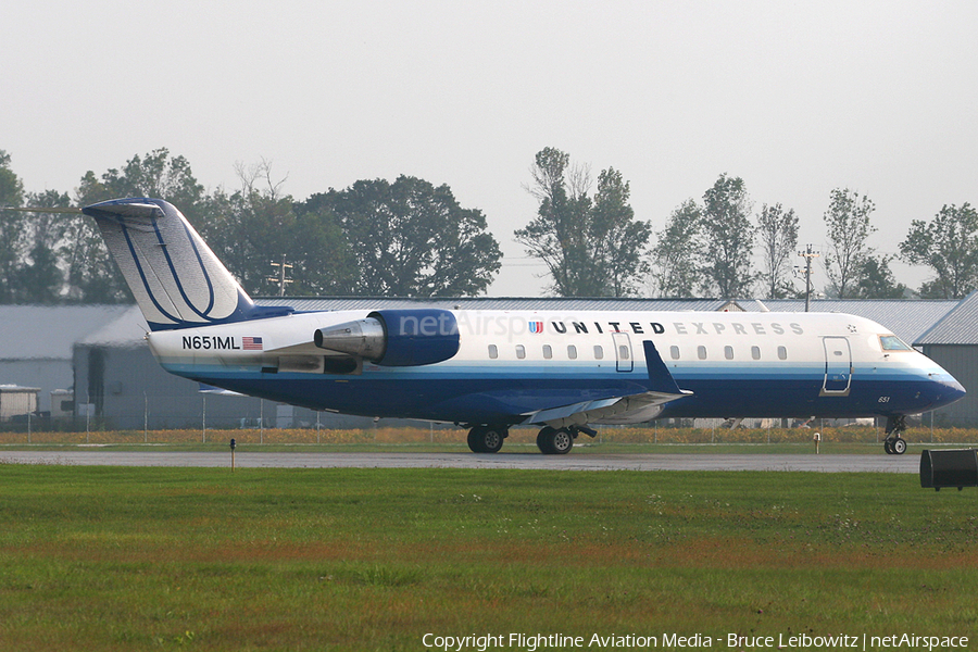 United Express (Mesa Airlines) Bombardier CRJ-100LR (N651ML) | Photo 176767