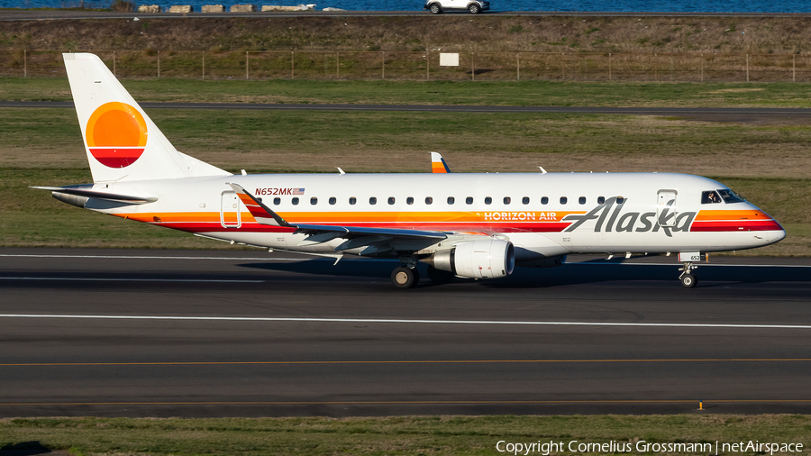Alaska Airlines (Horizon) Embraer ERJ-175LR (ERJ-170-200LR) (N652MK) | Photo 657852