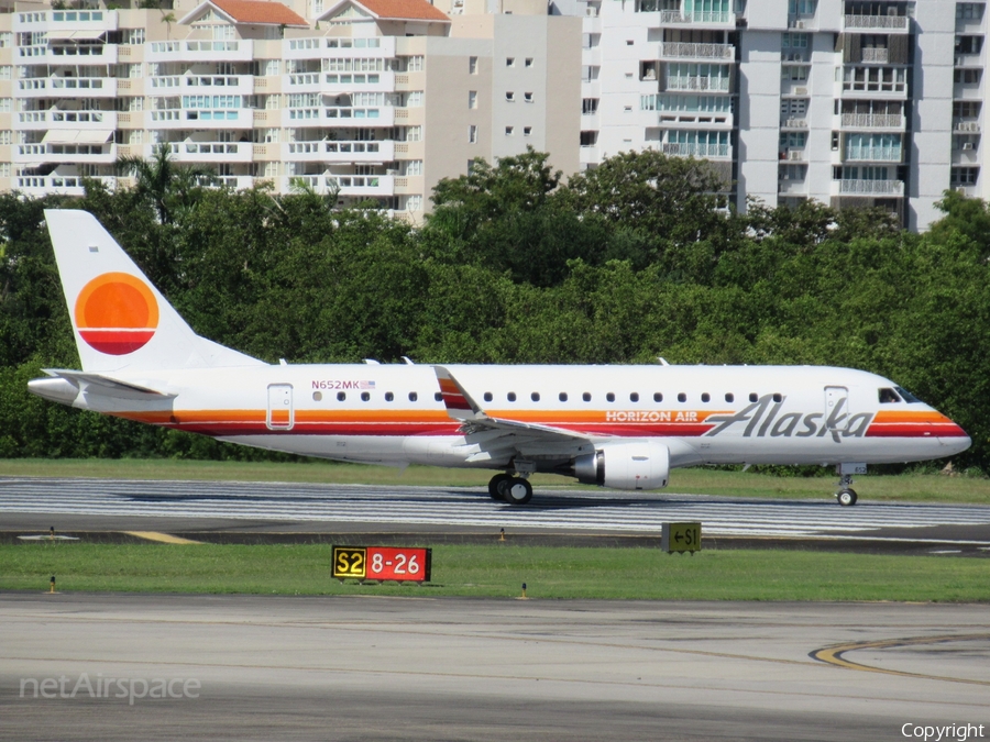 Alaska Airlines (Horizon) Embraer ERJ-175LR (ERJ-170-200LR) (N652MK) | Photo 537308