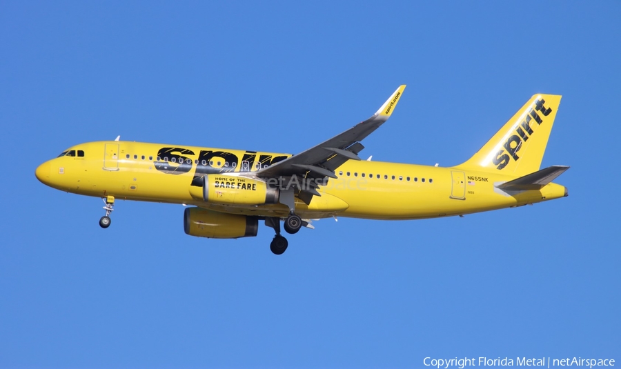 Spirit Airlines Airbus A320-232 (N655NK) | Photo 621460