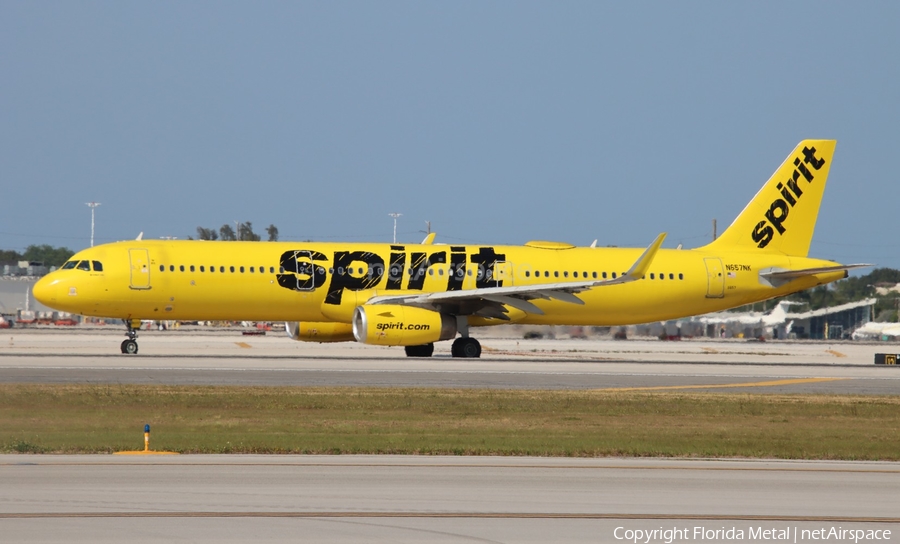 Spirit Airlines Airbus A321-231 (N657NK) | Photo 621464