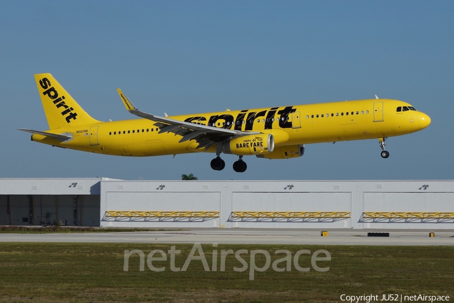 Spirit Airlines Airbus A321-231 (N660NK) | Photo 290607