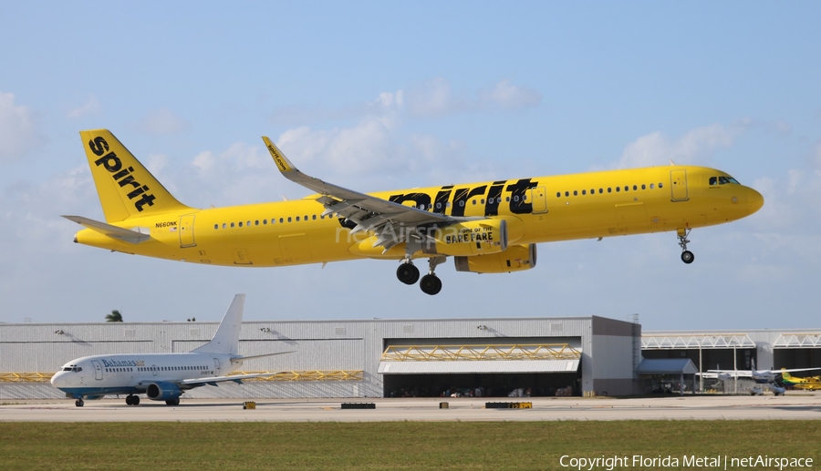 Spirit Airlines Airbus A321-231 (N660NK) | Photo 358087