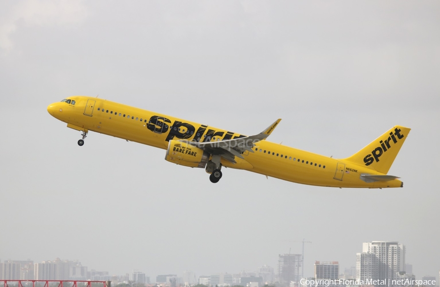 Spirit Airlines Airbus A321-231 (N662NK) | Photo 617834
