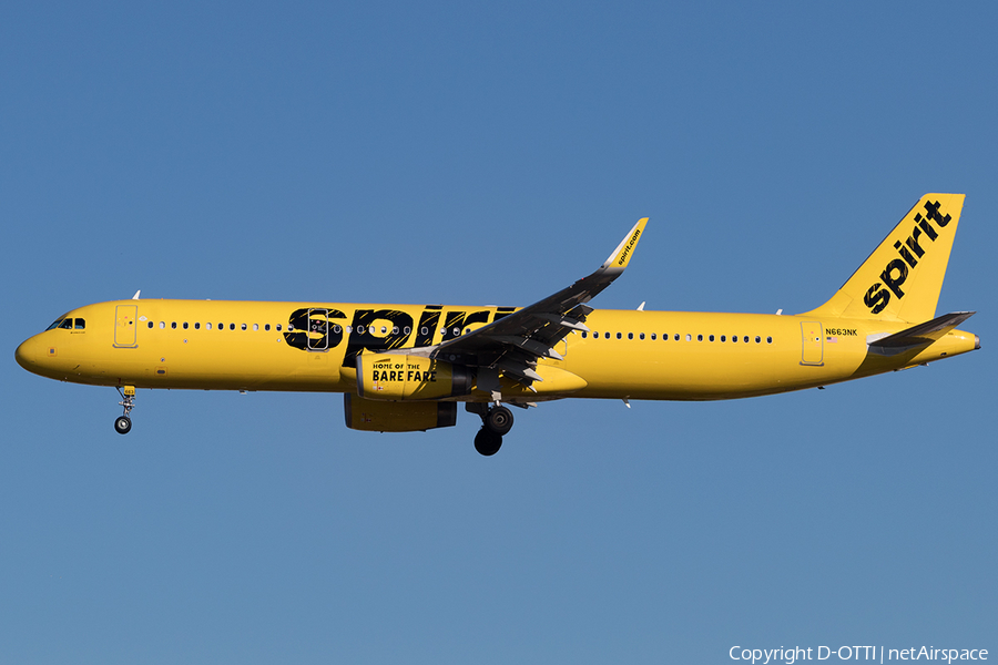 Spirit Airlines Airbus A321-231 (N663NK) | Photo 145516