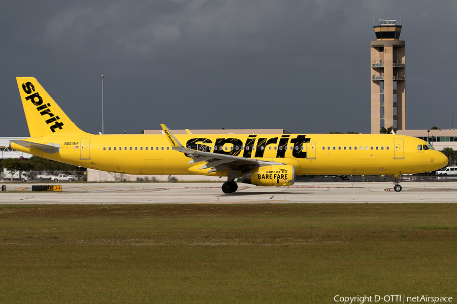 Spirit Airlines Airbus A321-231 (N664NK) | Photo 144211