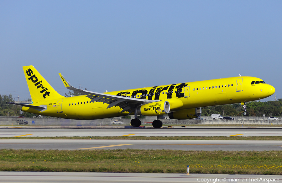 Spirit Airlines Airbus A321-231 (N664NK) | Photo 146325