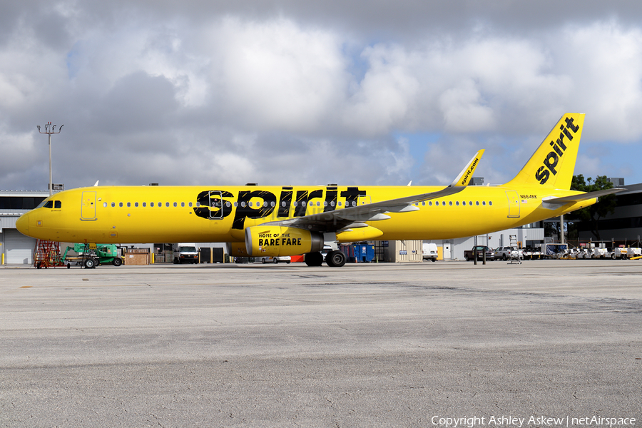 Spirit Airlines Airbus A321-231 (N664NK) | Photo 224690