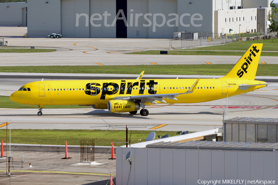Spirit Airlines Airbus A321-231 (N665NK) | Photo 331920