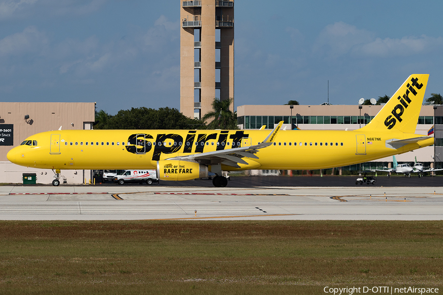 Spirit Airlines Airbus A321-231 (N667NK) | Photo 135743