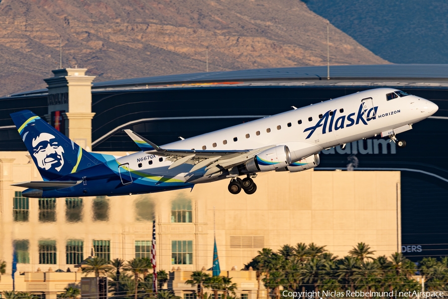 Alaska Airlines (Horizon) Embraer ERJ-175LR (ERJ-170-200LR) (N667QX) | Photo 680787