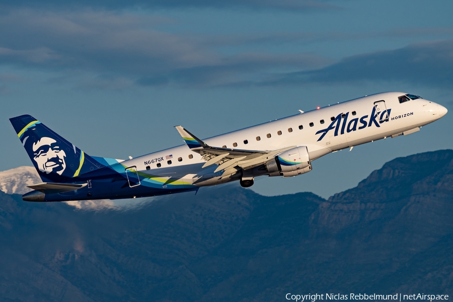 Alaska Airlines (Horizon) Embraer ERJ-175LR (ERJ-170-200LR) (N667QX) | Photo 680788