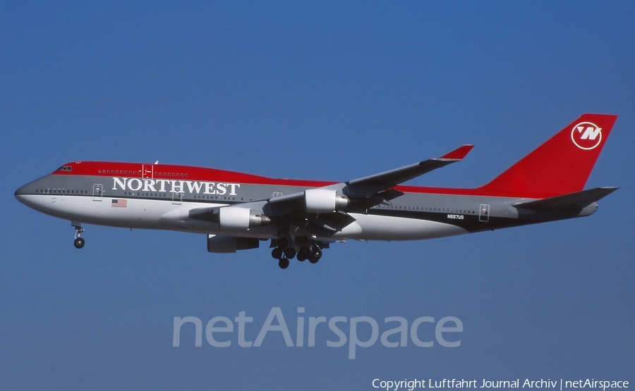 Northwest Airlines Boeing 747-451 (N667US) | Photo 405958