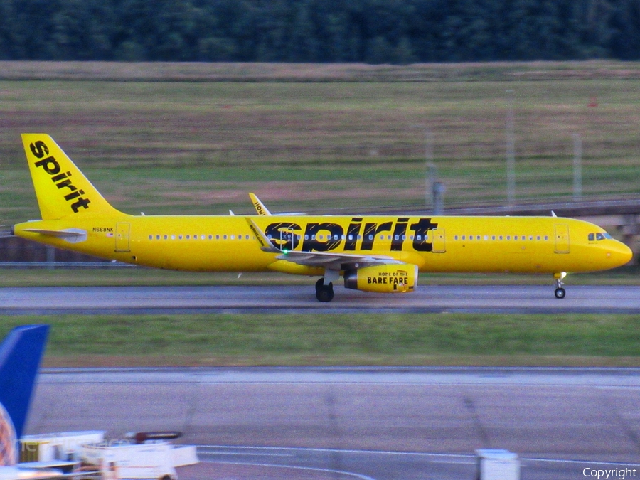 Spirit Airlines Airbus A321-231 (N668NK) | Photo 351869