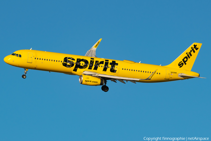 Spirit Airlines Airbus A321-231 (N668NK) | Photo 587480