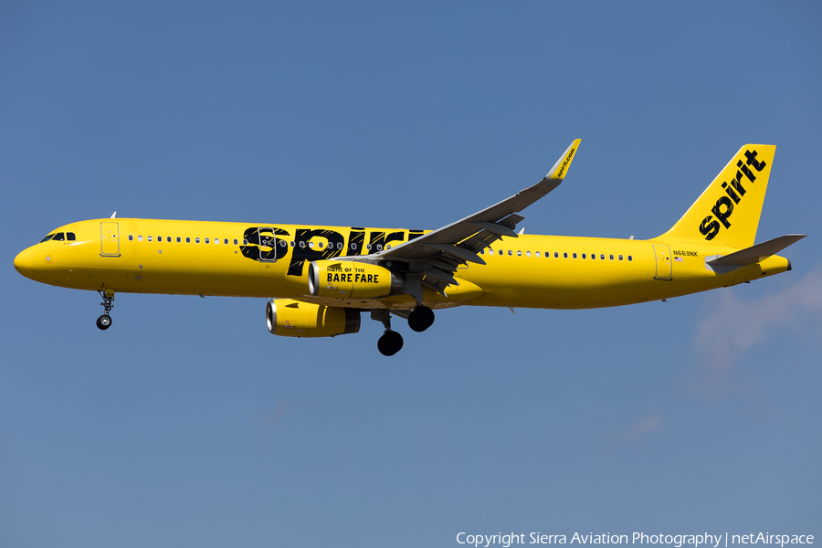 Spirit Airlines Airbus A321-231 (N669NK) | Photo 353705