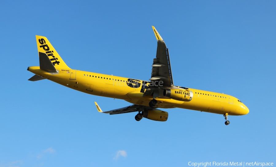 Spirit Airlines Airbus A321-231 (N669NK) | Photo 618036