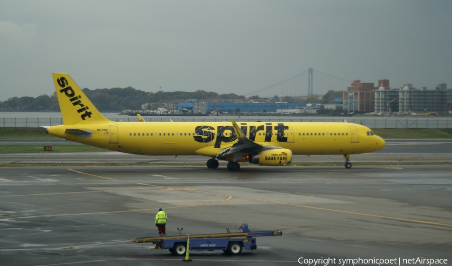 Spirit Airlines Airbus A321-231 (N671NK) | Photo 197339