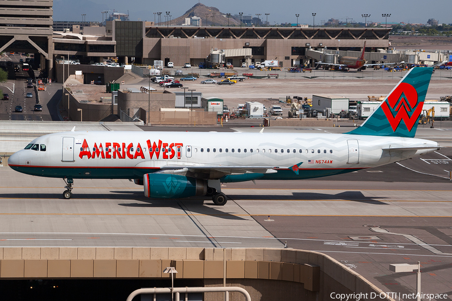 America West Airlines Airbus A320-232 (N674AW) | Photo 188471