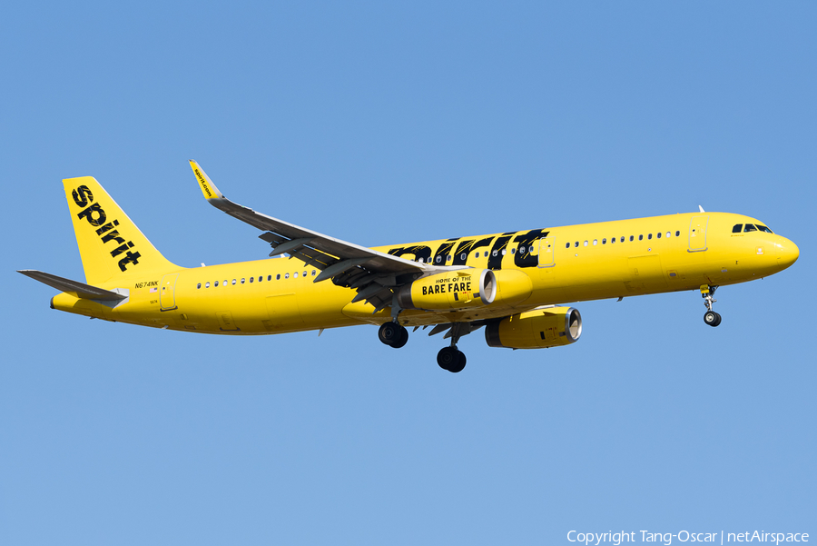 Spirit Airlines Airbus A321-231 (N674NK) | Photo 469384