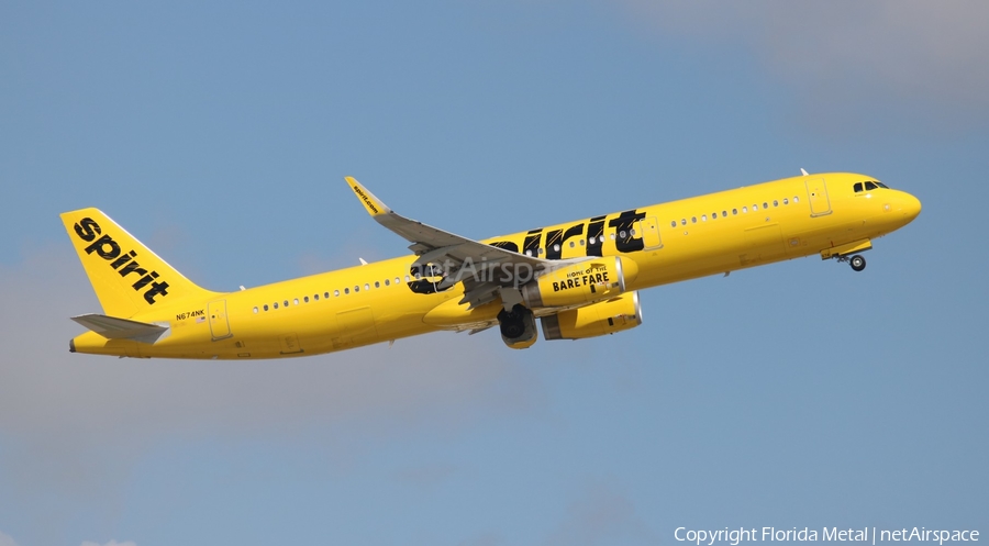 Spirit Airlines Airbus A321-231 (N674NK) | Photo 621647