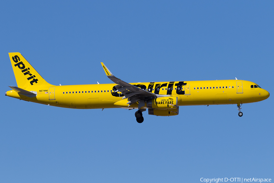 Spirit Airlines Airbus A321-231 (N674NK) | Photo 200309